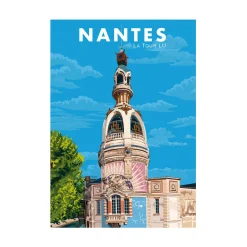 PRINTYMANIA Affiche NANTES - LA TOUR LU 30 x 40 cm - 4MURS