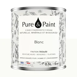 Pure and Paint Peinture Peinture blanc 0,5 L - 4MURS
