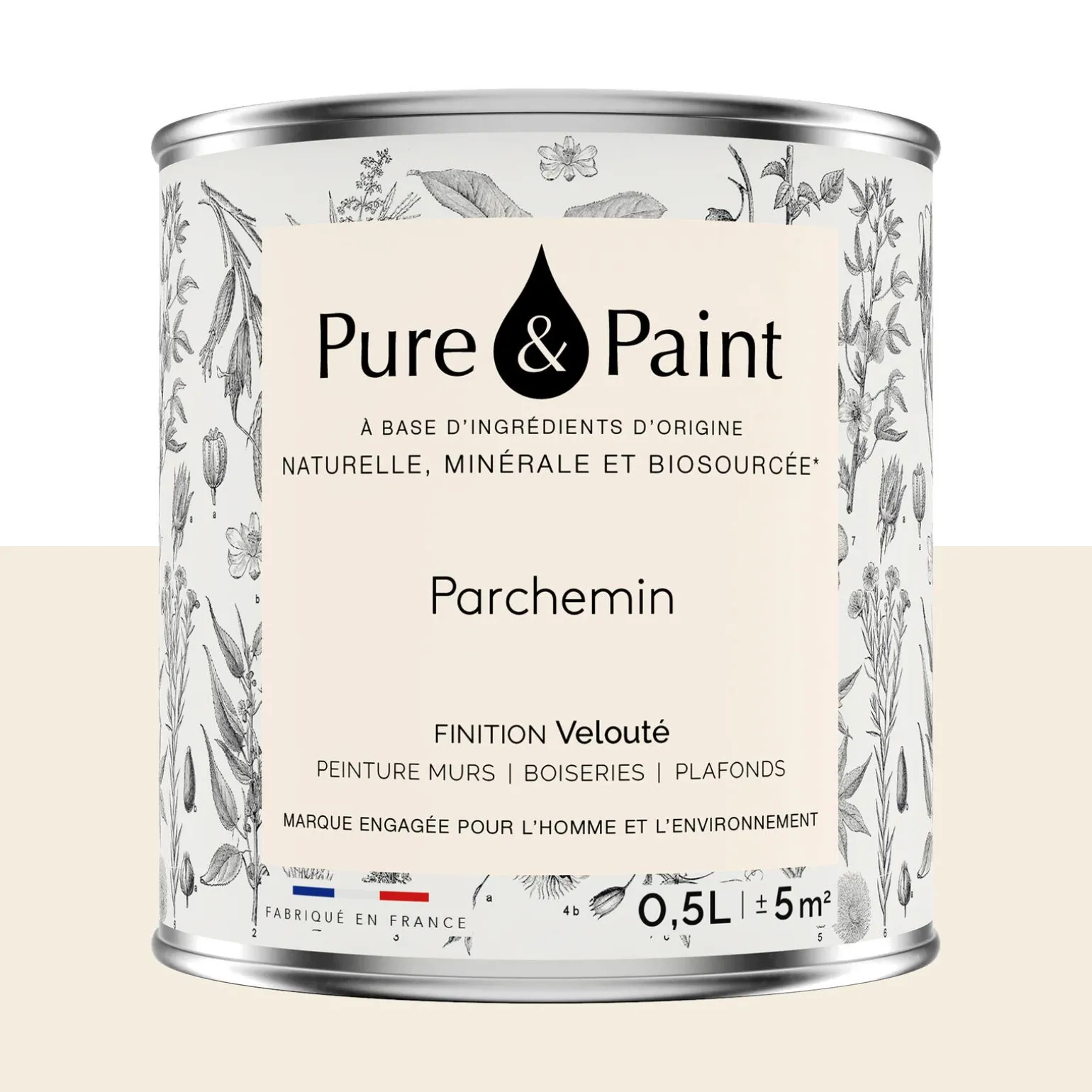 Pure and Paint Peinture Peinture Parchemin 0,5 L - 4MURS