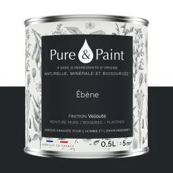 Pure and Paint Peinture Peinture ébène 0,5 L - 4MURS