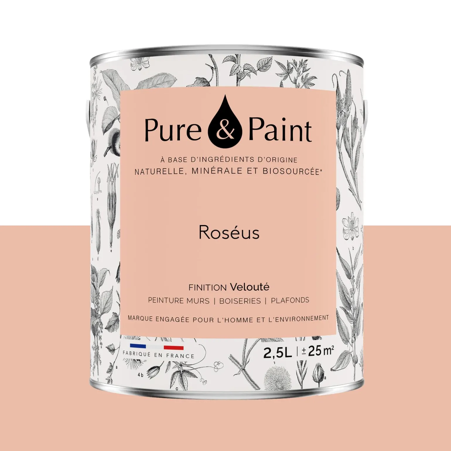 Pure and Paint Peinture Peinture Roseus 2,5 L - 4MURS