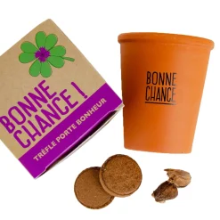 Radis et Capucine Kit MESSAGE BONNE CHANCE - TRÈFLE À 4 FEUILLES