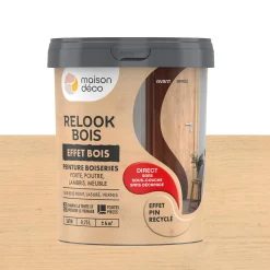 Relook bois effet bois Peinture Peinture pin recyclé Satiné 0,75 L