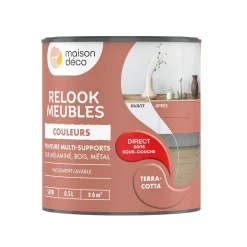 Relook meubles couleurs Peinture RELOOK MEUBLES Peinture terracotta Satiné 0,5 L
