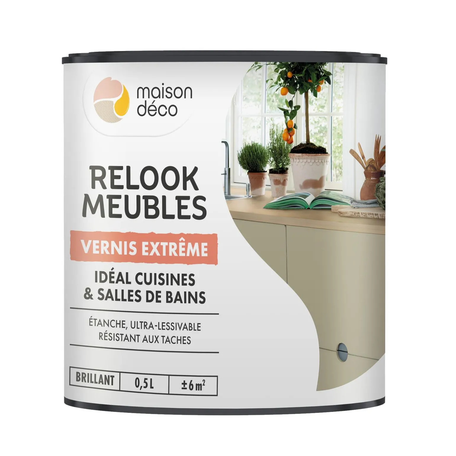 Relook meubles couleurs Peinture RELOOK MEUBLES VERNIS EXTREME Peinture incolore Brillant 0,5 L