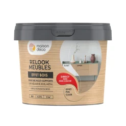Relook meubles effet bois Peinture Peinture pin clair 0,38 L - 4MURS