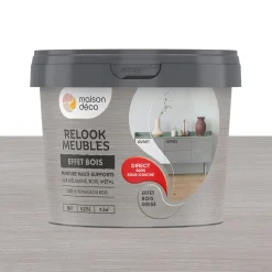Relook meubles effet bois Peinture Peinture bois grisé 0,38 L - 4MURS