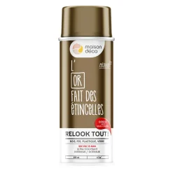 Relook tout aérosol Peinture Bombe de peinture or Brillant 0,4 L
