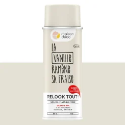 Relook tout aérosol Peinture Bombe de peinture vanille Satiné 0,4 L