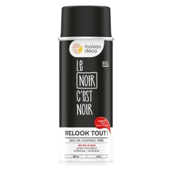 Relook tout aérosol Peinture Bombe de peinture noir 0,4 L - 4MURS