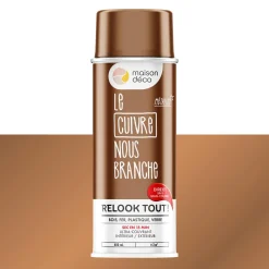 Relook tout aérosol Peinture Bombe de peinture cuivre Brillant 0,4 L