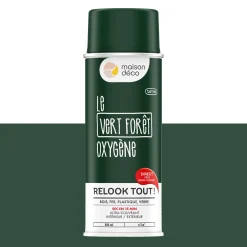 Relook tout aérosol Peinture Bombe de peinture vert foret Satiné 0,4 L