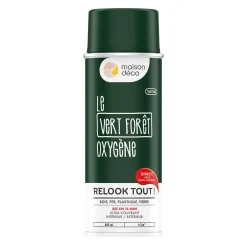 Relook tout aérosol Peinture Bombe de peinture vert foret Satiné 0,4 L