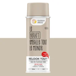 Relook tout aérosol Peinture Bombe de peinture kraft Satiné 0,4 L