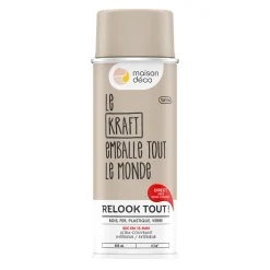 Relook tout aérosol Peinture Bombe de peinture kraft Satiné 0,4 L