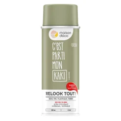 Relook tout aérosol Peinture Bombe de peinture kaki Satiné 0,4 L