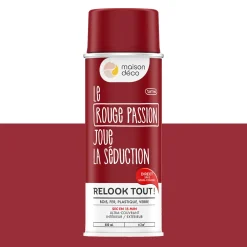 Relook tout aérosol Peinture Bombe de peinture rouge passion Satiné 0,4 L