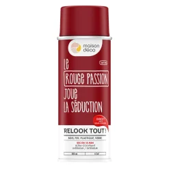 Relook tout aérosol Peinture Bombe de peinture rouge passion Satiné 0,4 L