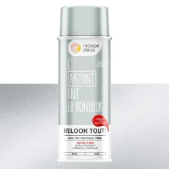 Relook tout aérosol Peinture Bombe de peinture argent Brillant 0,4 L