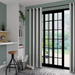 Rideau AMSTERDAM coloris gris perle 140 x 240 cm - 4MURS