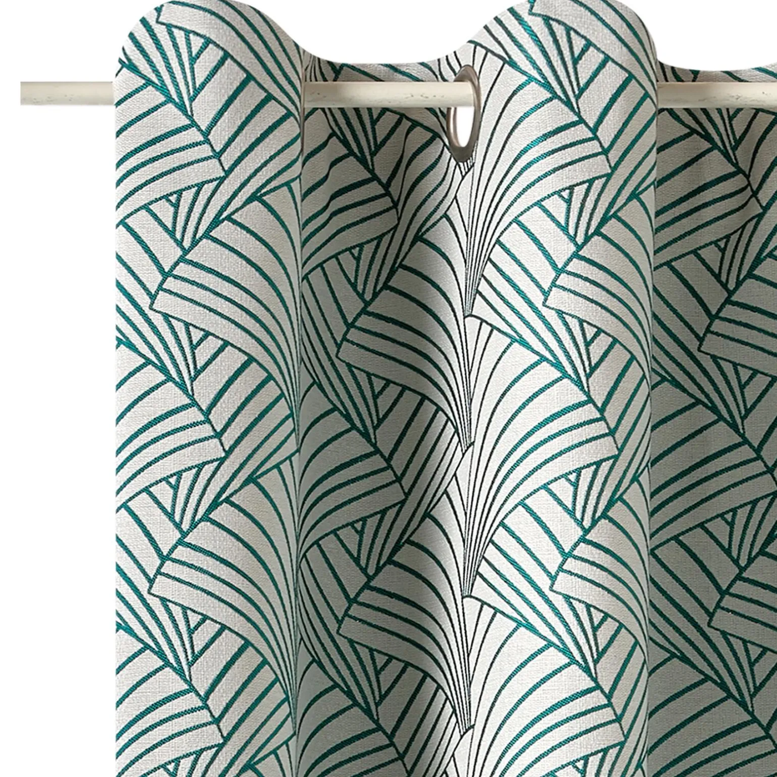 Rideau ARDECCO coloris vert émeraude 135 x 250 cm - 4MURS