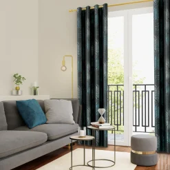 Rideau BUTIA coloris vert émeraude 140 x 260 cm - 4MURS