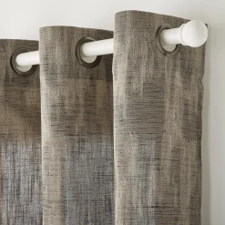 Rideau ERWANN coloris camel chiné noir 140 x 260 cm - 4MURS