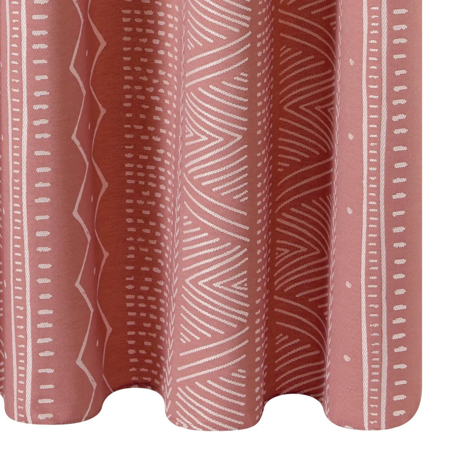 Rideau ESSAOUIRA coloris terracotta 140 x 260 cm - 4MURS