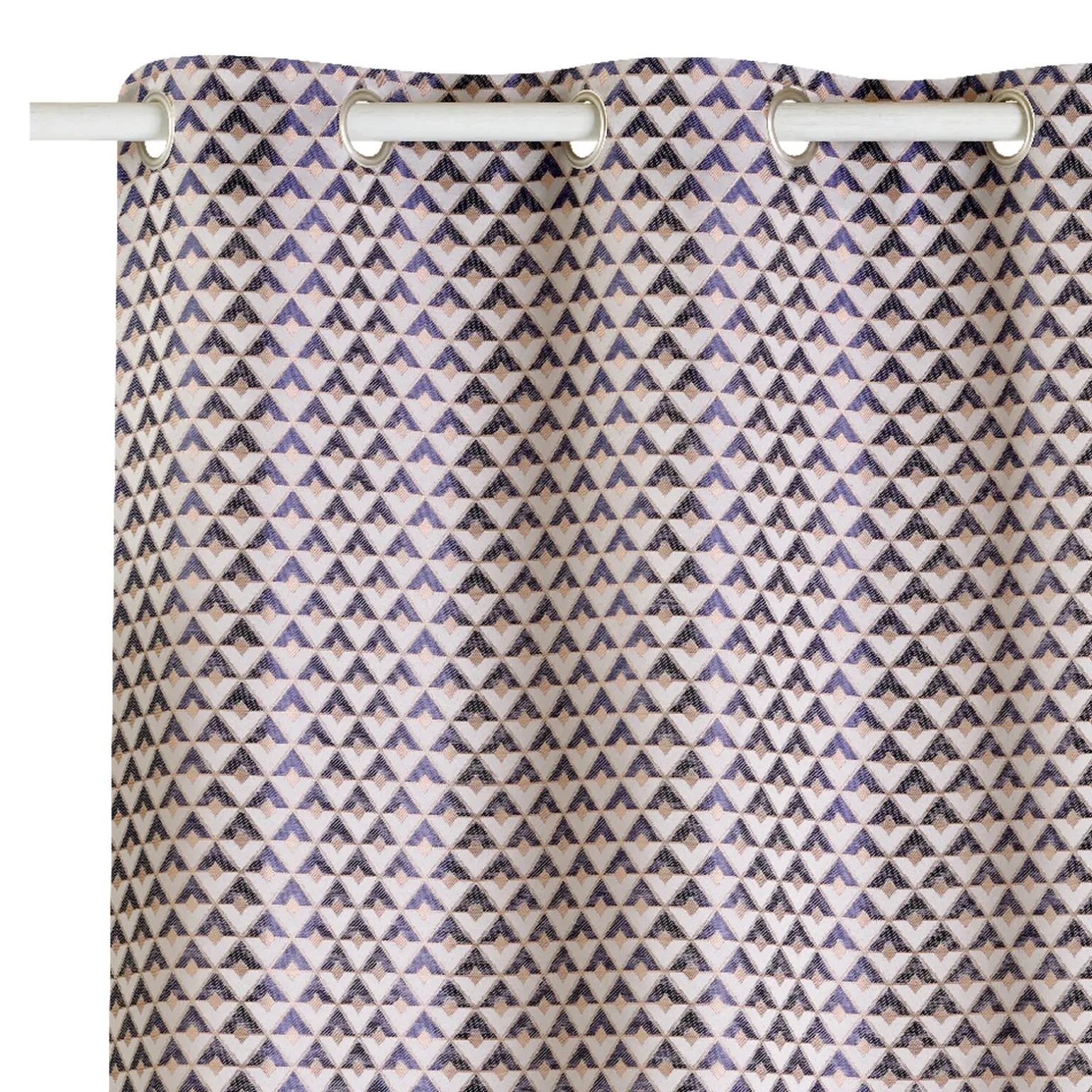 Rideau KAPRIA coloris bleu nuit 140 x 260 cm - 4MURS