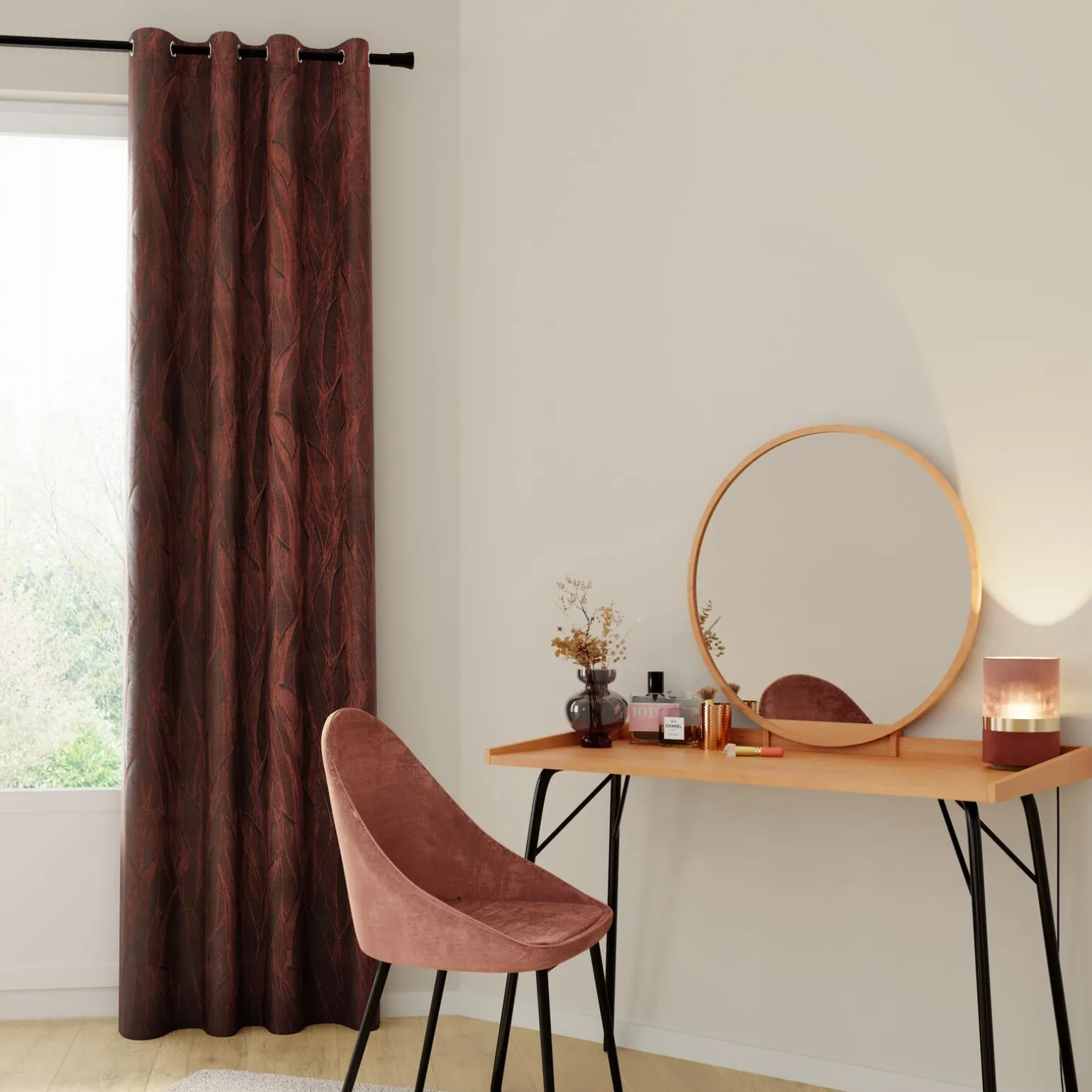 Rideau KENTIA coloris cuivre 140 x 260 cm - 4MURS