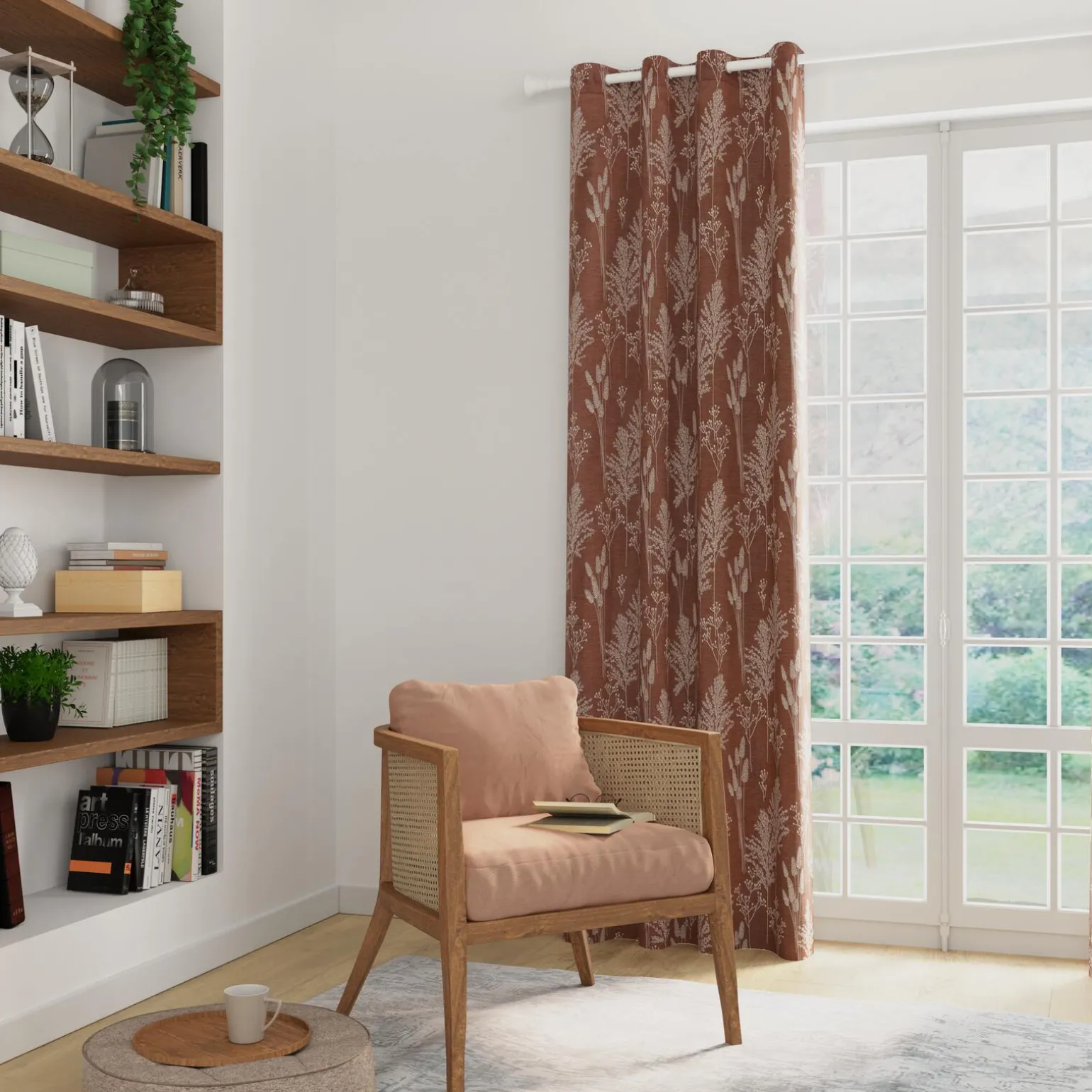 Rideau LAGURA coloris cognac 140 x 260 cm - 4MURS