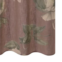 Rideau Lin FLORALIA coloris terracotta 140 x 260 cm - 4MURS