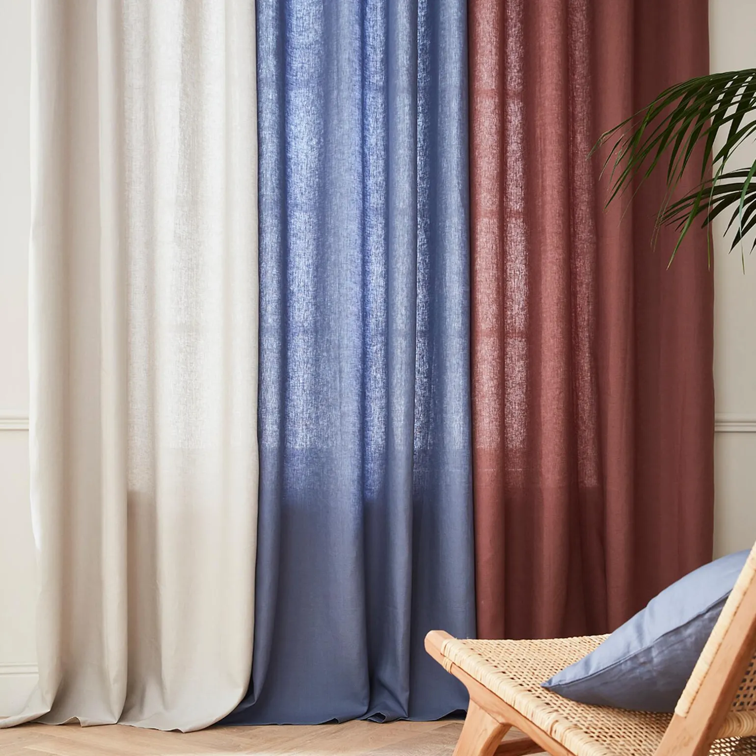 Rideau Lin LINNEO coloris naturel 140 x 280 cm - 4MURS
