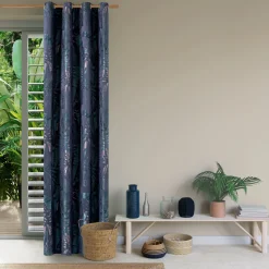 Rideau MANAUS coloris bleu nuit 140 x 260 cm - 4MURS