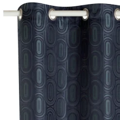 Rideau NAJDA coloris bleu nuit 140 x 260 cm - 4MURS