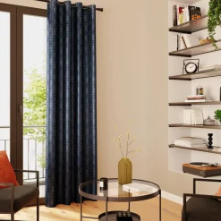 Rideau NAJDA coloris bleu nuit 140 x 260 cm - 4MURS