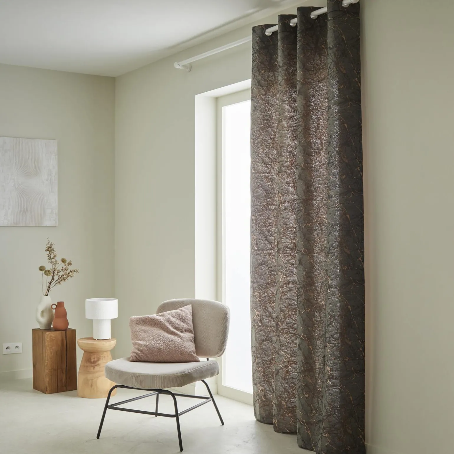 Rideau PALOMBINO coloris bronze 140 x 260 cm - 4MURS