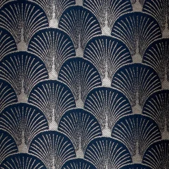 Rideau SCHIAPARELLI coloris bleu nuit 140 x 240 cm - 4MURS