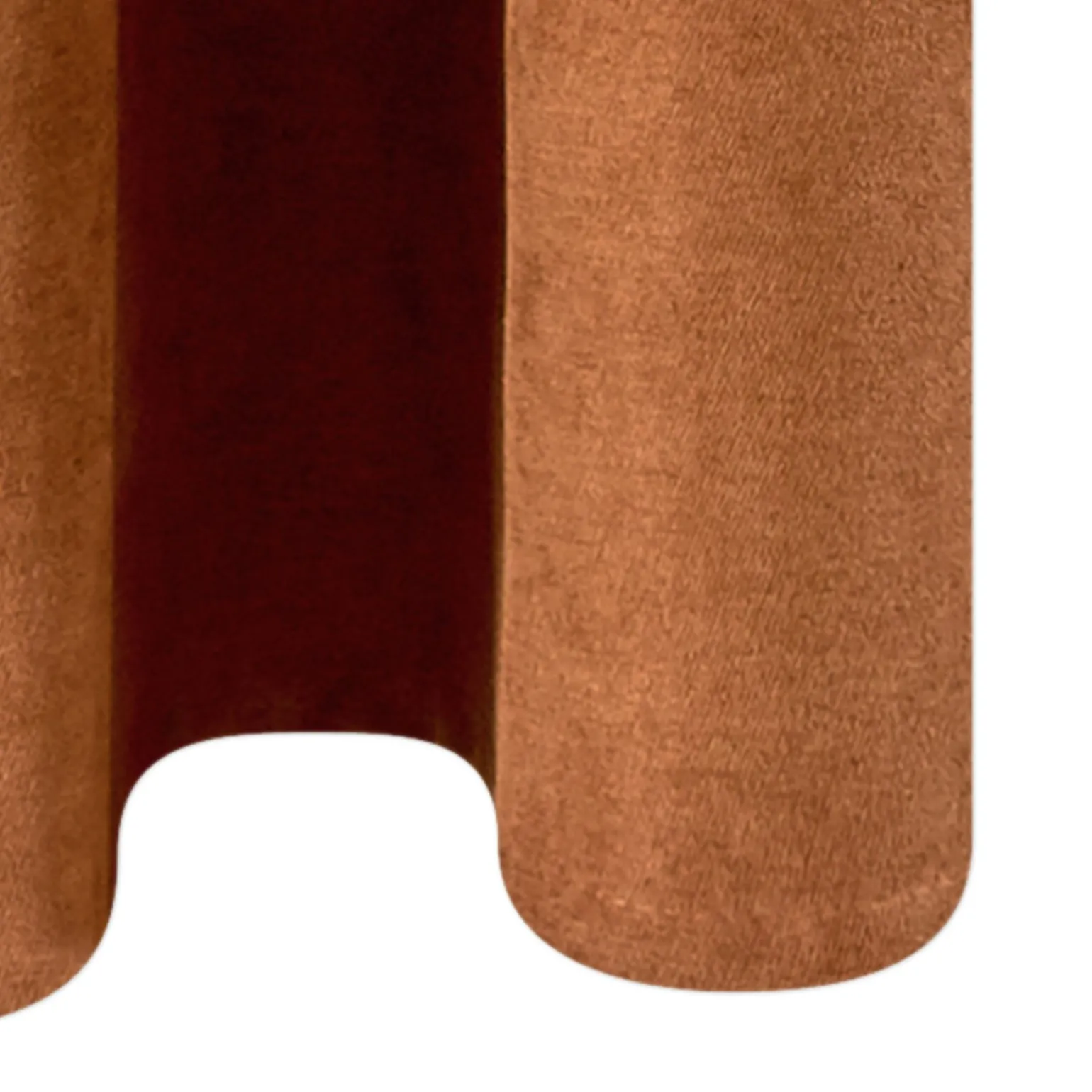 Rideau WALL STREET coloris roux 145 x 260 cm - 4MURS