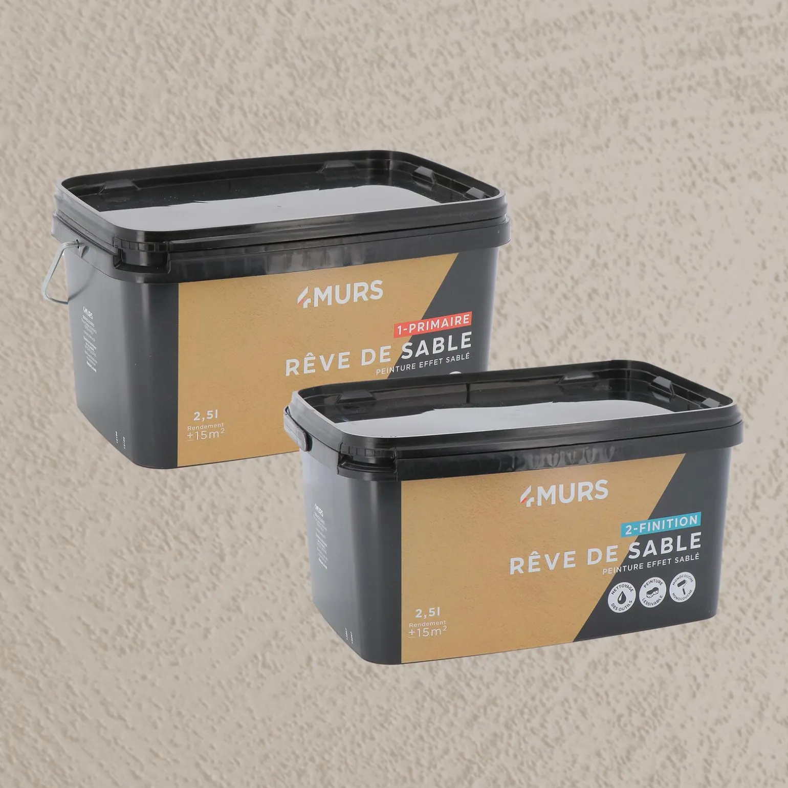 Rêve de sable Peinture Peinture nomade + Primaire - 4MURS