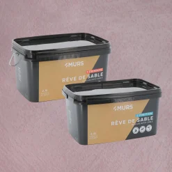 Rêve de sable Peinture Peinture rose poudré + Primaire - 4MURS
