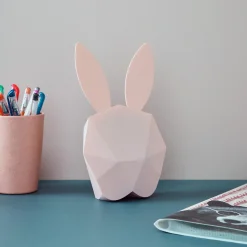 Réveil CUTTY CLOCK RABBIT coloris rose - 4MURS