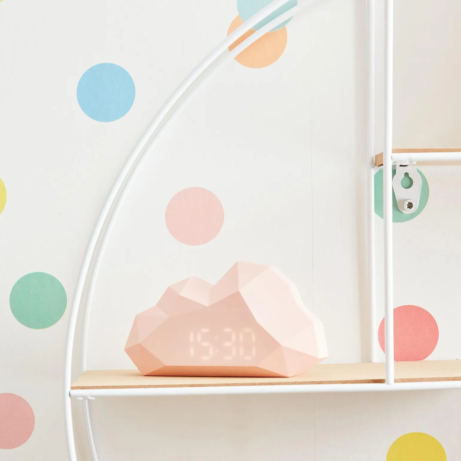 Réveil MINI CLOUDY coloris rose - 4MURS