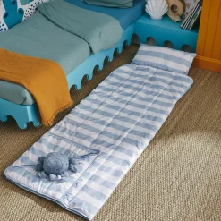 Sac de couchage KALAHARI coloris blanc / bleu 75 x 170 cm - 4MURS