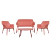 Salon de jardin ZION coloris terracotta - 4MURS