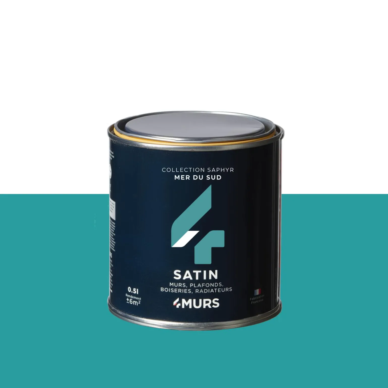 Saphyr Peinture Finition Peinture mer du Sud Satiné 0,5 L - 4MURS