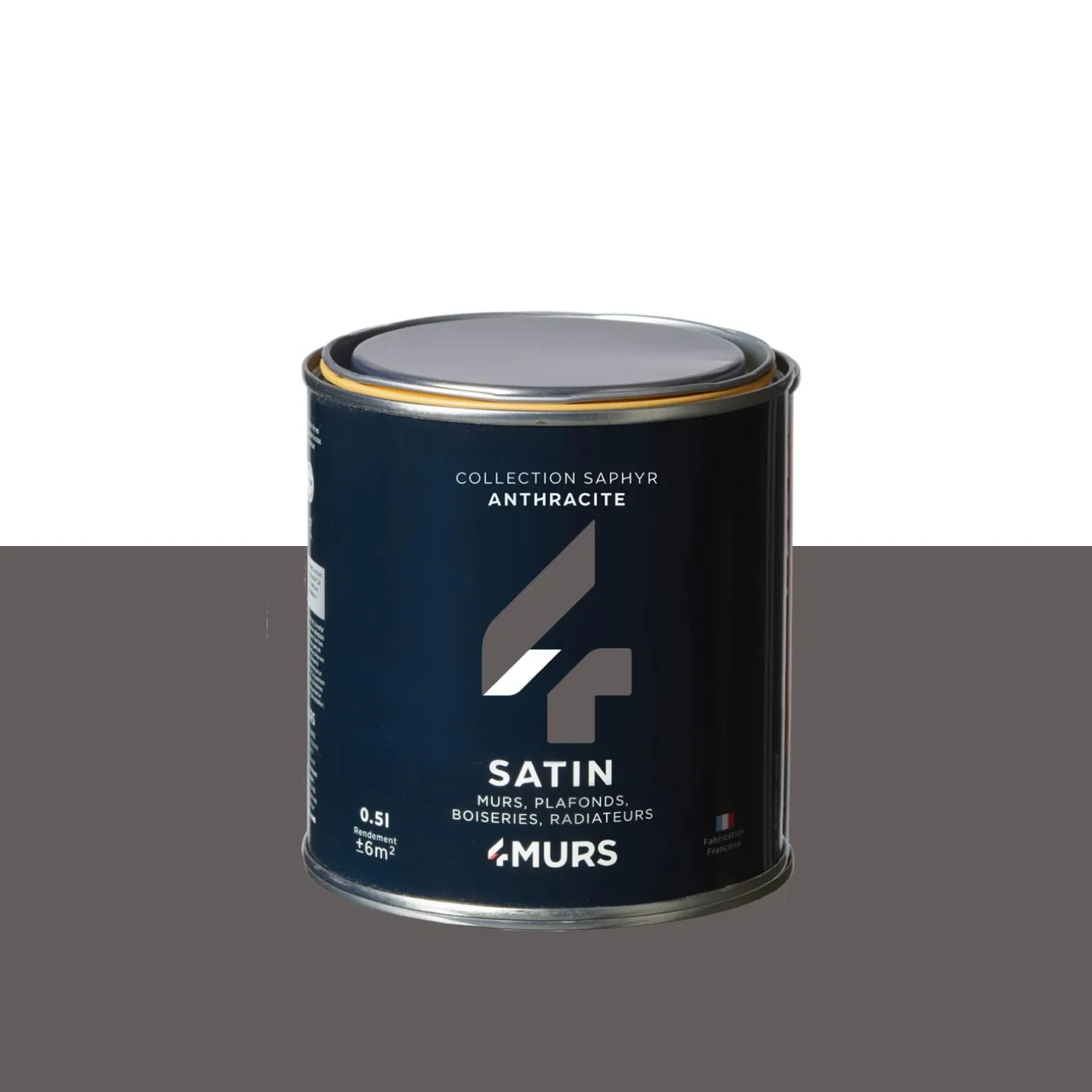 Saphyr Peinture Finition Peinture anthracite Satiné 0,5 L - 4MURS