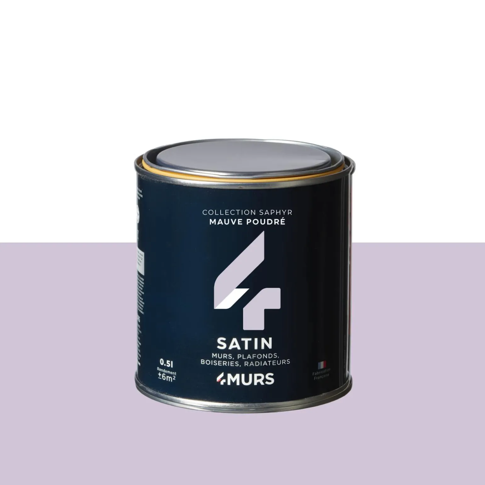 Saphyr Peinture Finition Peinture mauve poudré Satiné 0,5 L - 4MURS
