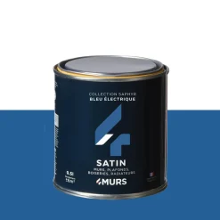 Saphyr Peinture Finition Peinture bleu électrique Satiné 0,5 L - 4MURS