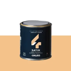 Saphyr Peinture Finition Peinture abricot clair Satiné 0,5 L - 4MURS